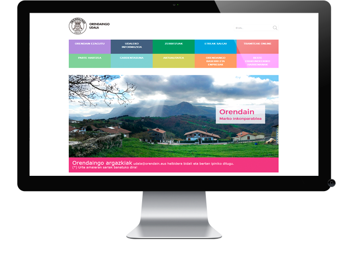 Orendaingo Udalari garaturiko web proiektua
